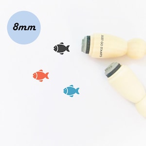 Fischstempel - 30mm Ministempel - Planer Stempel - Tierstempel