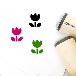 Stempel gumowy z kwiatami - Φ16mm/20 mm/25 mm Stempel gumowy - Stempel kwiatowy