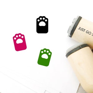 Tampon en caoutchouc Paw - Φ16mm/20mm/25mm Tampon en caoutchouc - Timbre pour animaux de compagnie - Timbre-chat - Timbre pour chien