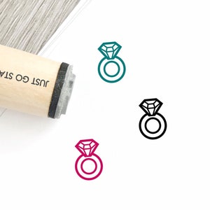 Diamant-Ringe-Stempel - 16mm/20mm/25mm Stempel - Hochzeit Stempel