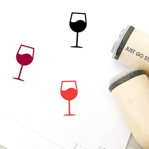 Wijn rubberen stempel - Φ16mm/20mm/25mm Rubber Stamp - Party Stamp