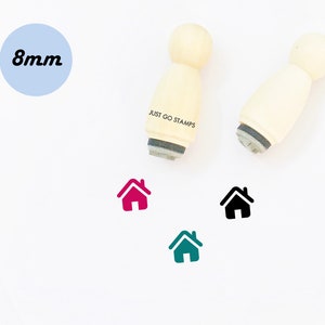 Timbro in gomma per casa - Mini timbro Φ8mm - Timbro per casa