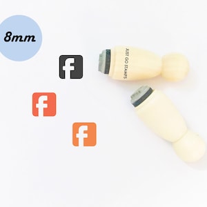 Facebook Social Media Stempel - Φ8mm Ministempel - Social Media Stempel, APP Stempel