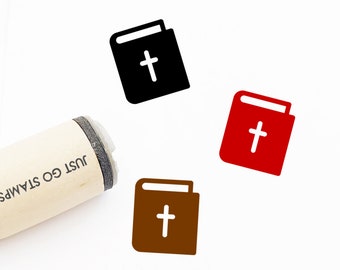 Bible Book Rubber Stamp - Φ16mm/20mm/25mm Rubber Stamp - Church Stamp