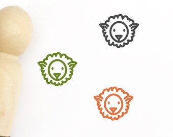 Sheep Rubber Stamp - Φ16mm/20mm/25mm Rubber Stamp - Animal Stamp - Cute Sheep Stamp