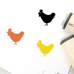 Huhn Stempel - Φ16mm/20mm/25mm Motivstempel - Mahlzeit Optionen Stempel - Hochzeit Menü Essen Tiere - Planer Stempel
