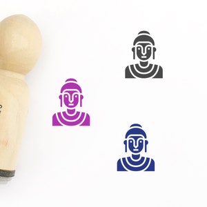 Buddha Rubber Stamp - Φ16mm/20mm/25mm Rubber Stamp -  Buddhism Stamp - Religion Stamp
