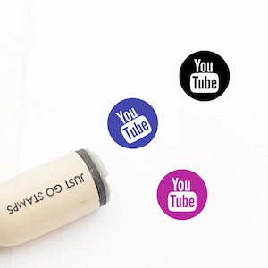 Sie Tube Player Stempel - 16mm/20mm/25mm Stempel - Media Play Stamp