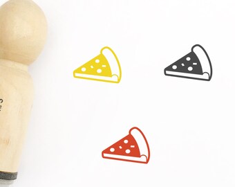 Pizza Slice Rubber Stamp – Planner, Card Making, Scrapbooking