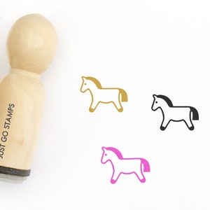 Süße Pferd Stempel - 16mm/20mm/25mm Stempel - Tier Stempel - Planer Stempel