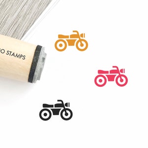 Motorcycle Rubber Stamps - Φ16mm/20mm/25mm Rubber Stamp - Motor Bike Stamp