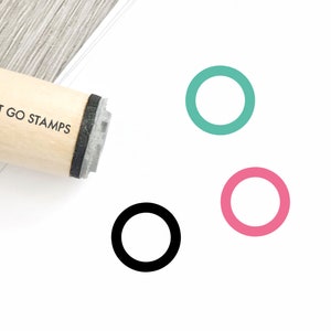 Circle Rubber Stamp - Φ16mm/20mm/25mm Rubber Stamp - Round Rubber Stamp - Shape Mini Stamp - Planner Stamp