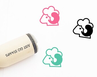 Sheep Rubber Stamp - Φ16mm/20mm/25mm Rubber Stamp - Animal Stamp - Cute Sheep Stamp