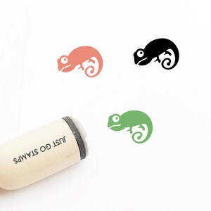 Chamäleon-Stempel - 16 mm/20 mm/25 mm Stempel - Tier Stempel