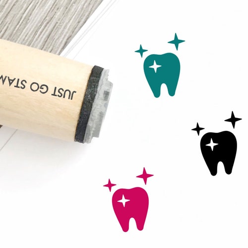 Tooth Rubber Stamp Φ16mm/20mm/25mm Rubber Stamp Dental - Etsy
