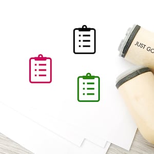 Note Tampon en caoutchouc - Φ16mm/20mm/25mm Tampon en caoutchouc - Pour faire timbre liste - Timbre de rendez-vous