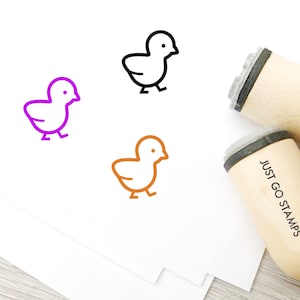 tampon en caoutchouc poussin - Φ16mm/20mm/25mm Tampon en caoutchouc - Timbre de poulet - Timbre animal