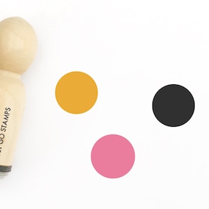 Tampon rond - Φ16 mm/20 mm/25 mm - Tampon rond - Mini tampon forme - Tampon agenda
