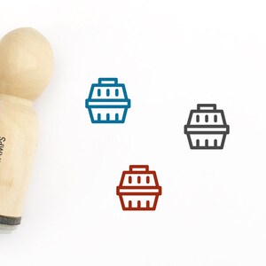 Haustier-Träger-Stempel - 16mm/20mm/25mm Stempel - Tierarzt Termin Stempel - Haustier Pflege Stempel