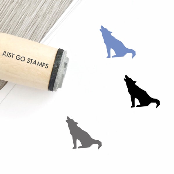 Wolf Stamp Etsy