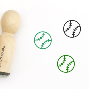 Timbro in gomma da baseball - Timbro in gomma Φ16mm/20mm/25mm - Timbro sportivo - Timbro da softball
