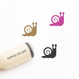 Tampon en caoutchouc escargot - Φ16mm/20mm/25mm Tampon en caoutchouc - Timbre minuscule - Timbre animal
