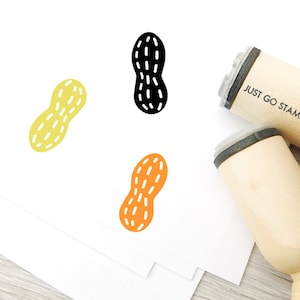 Peanut Rubber Stamp - Φ16mm/20mm/25mm Rubber Stamp - Vegetable Stamp - Veggie Stamp