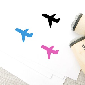 Flugzeug-Stempel - 16mm/20mm/25mm Stempel - Reise-Stempel - Transport-Stempel