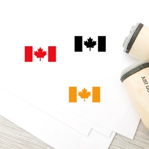 Tampon drapeau du Canada - 16 mm/20 mm/25 mm - Tampon drapeau du Canada