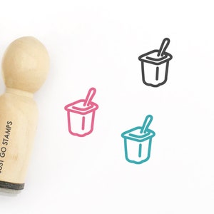 Joghurt-Stempel - 16mm/20mm/25mm Stempel - Milchstempel - Einkaufsliste Stempel