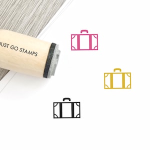 Tampon en caoutchouc valise - Φ16mm/20mm/25mm Tampon en caoutchouc - Timbre de voyage - Timbre bagages