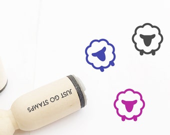 Sheep Rubber Stamp - Animal Teacher Stamp (16mm/20mm/25mm)