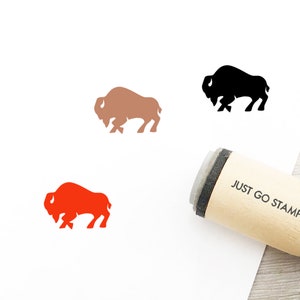 Büffel Stempel - 16mm/20mm/25mm Stempel - Tier Stempel - Wald Stempel