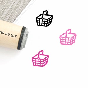 Einkaufskorb-Stempel - 16mm/20mm/25mm Stempel - Shopping-Stempel