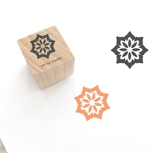 Tampon en caoutchouc Mandala - Φ20/30/40mm Mini Stamp - Yoga, OM, Timbre de méditation - Sound of the Universe