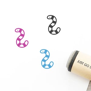 Pieczątka gumowa Snake - Φ16mm/20 mm/25 mm Pieczątka gumowa - Pieczątka zwierzęca - Pieczątka leśna - Pieczątka do pamiętnika