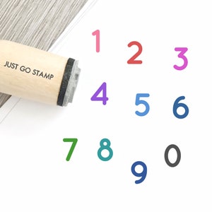 Nummers Rubber Stempel - Φ16mm/20mm/25mm rubberstempel - Datum, nummerstempel