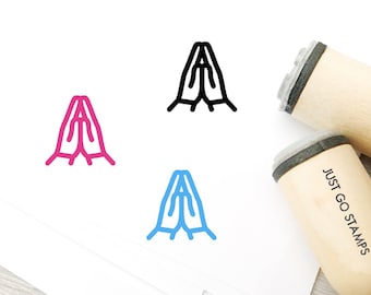 Pray Rubber Stamp - Φ16mm/20mm/25mm Rubber Stamp - Religion Stamp - Faith Stamp