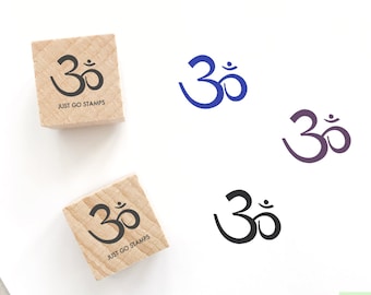 Sello de goma OM Yoga - Símbolo sánscrito de meditación