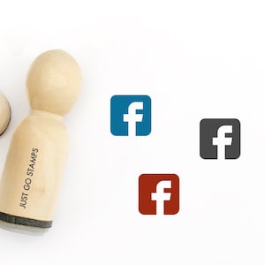 Facebook Rubber Stamp - Φ16mm/20mm/25mm Rubber Stamp - Social Media Stamp