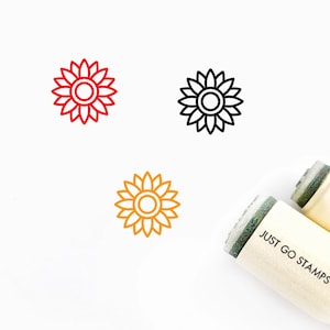 Tampon en caoutchouc tournesol - Φ16mm/20mm/25mm Tampon en caoutchouc - Timbre Gerbera