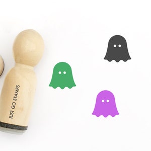 Ghost Rubber Stamp - Φ16mm/20mm/25mm Rubber Stamp - Halloween Stamp