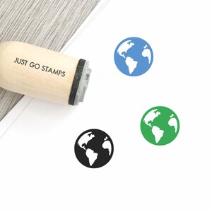 Earth Rubber Stamp - Φ16mm Mini StampΦ16mm/20mm/25mm Rubber Stamp - Environment Stamp