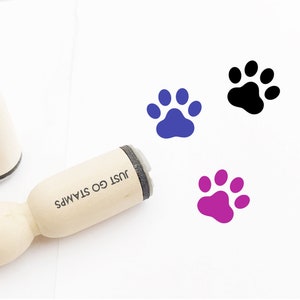 Tampon Patte - 16 mm/20 mm/25 mm - Tampon animal de compagnie - Tampon chat - Tampon chien