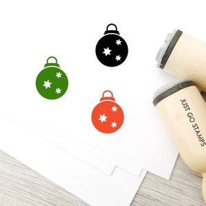 Tannenbaum Ornament Stempel - Φ16mm Ministempel - Weihnachtsstempel - Frohe Weihnachten