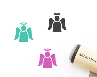 Angel Rubber Stamp - Φ16mm/20mm/25mm Rubber Stamp - Church Stamp - Bible Stamp