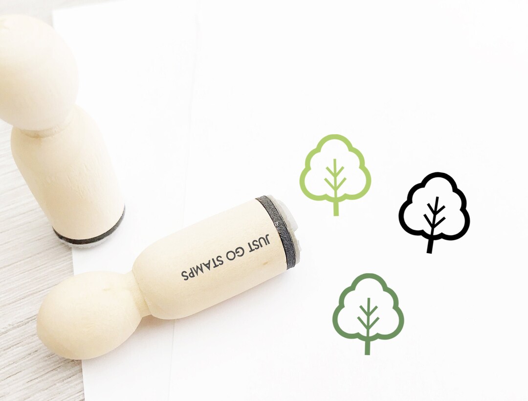 Treee Stamp Tree Rubber Stamp - Φ16mm/20mm/25mm Rubber Stamp - Forest Stamp - Etsy