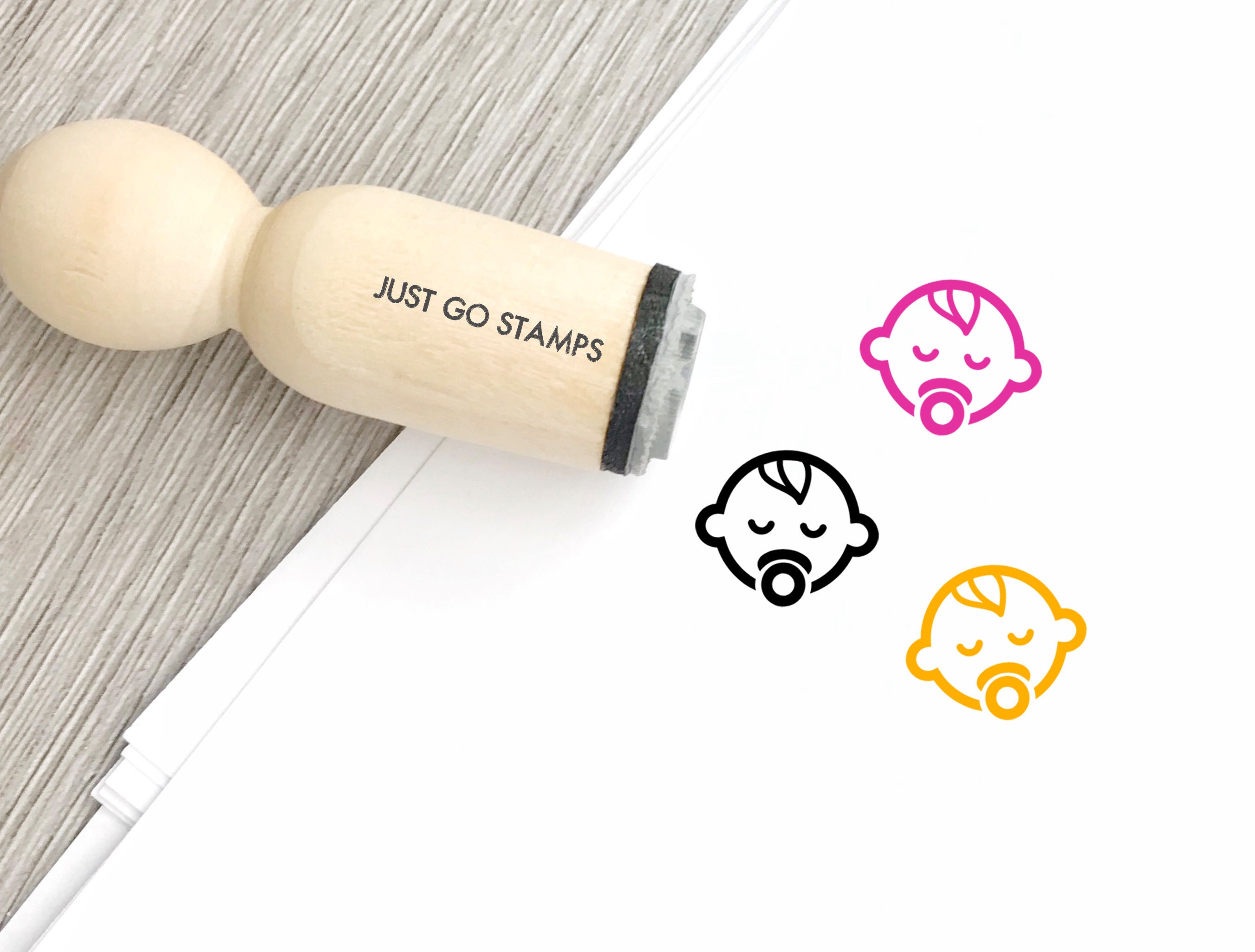 Baby Rubber Stamp Φ16mm/20mm/25mm Rubber Stamp Cute Baby Etsy