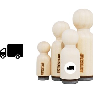 Truck Rubber Stamp - Laser gegraveerde rubberen stempel voor crafting, stempelen, planners