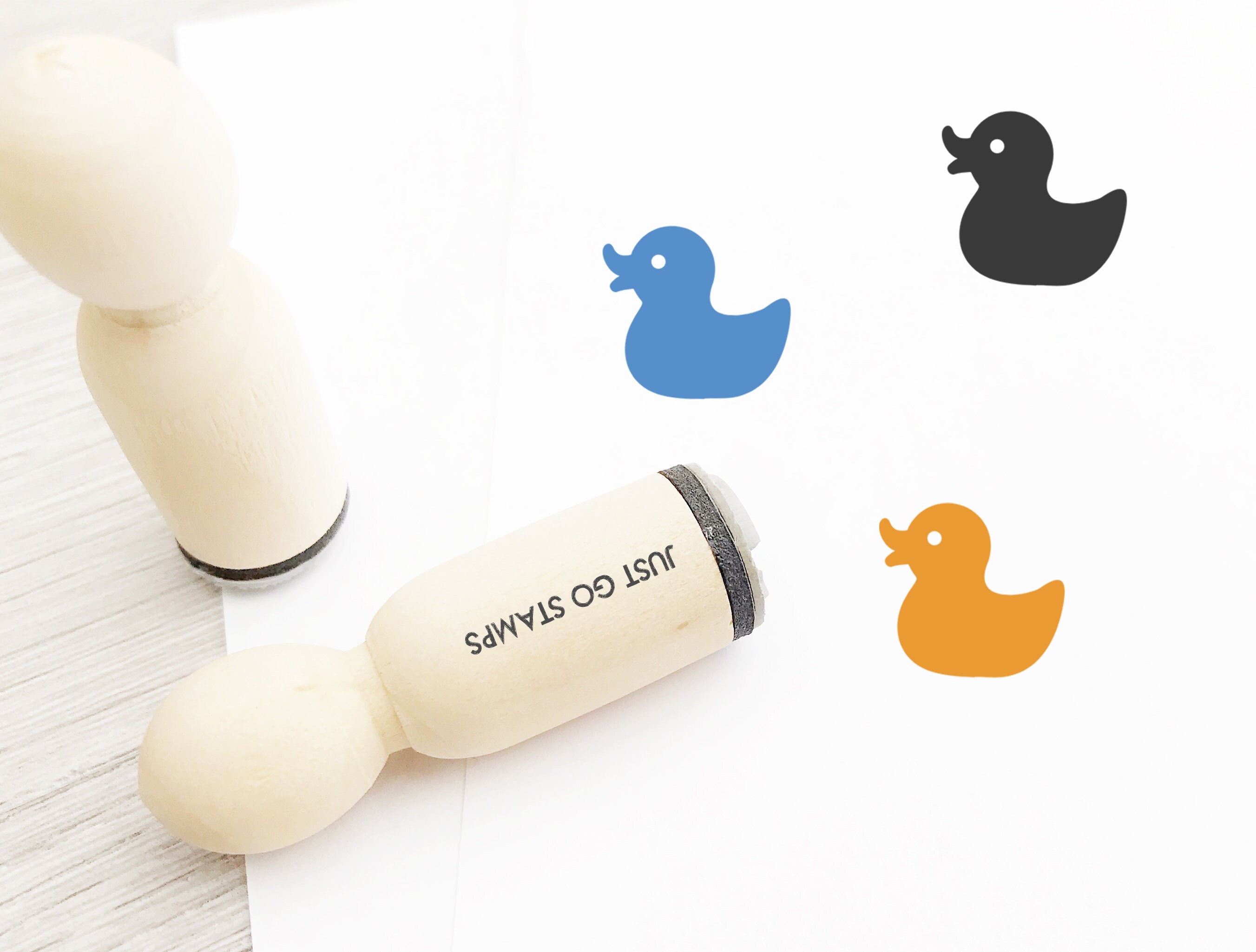 Duck Rubber Stamp  Wooden Handle, Planner Stamp (16mm/20mm/25mm) - Etsy